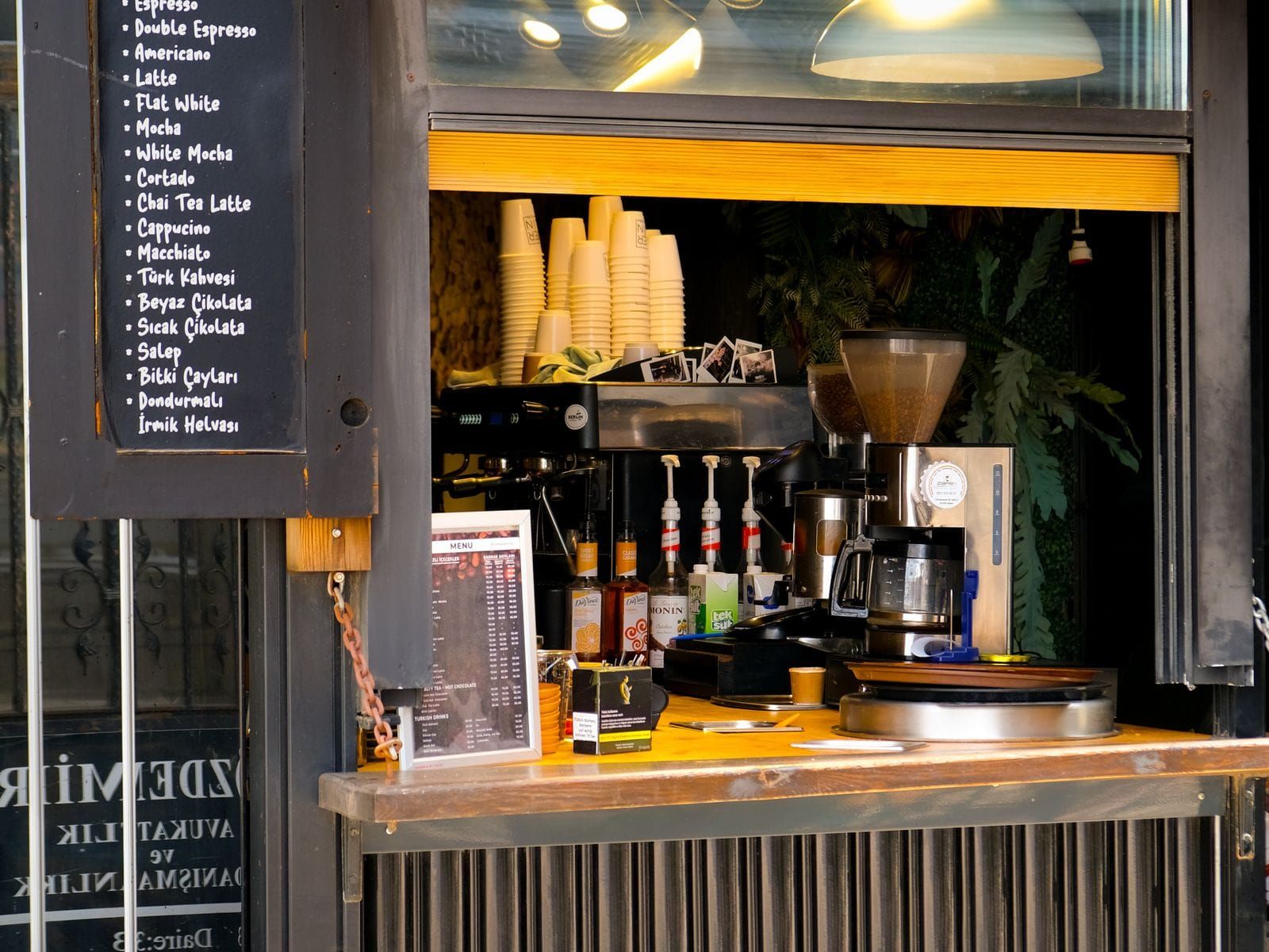 Barra de un café de especialidad